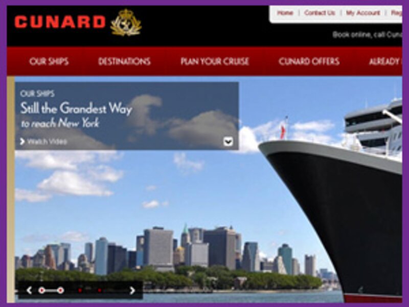 Cunard unveils site revamp