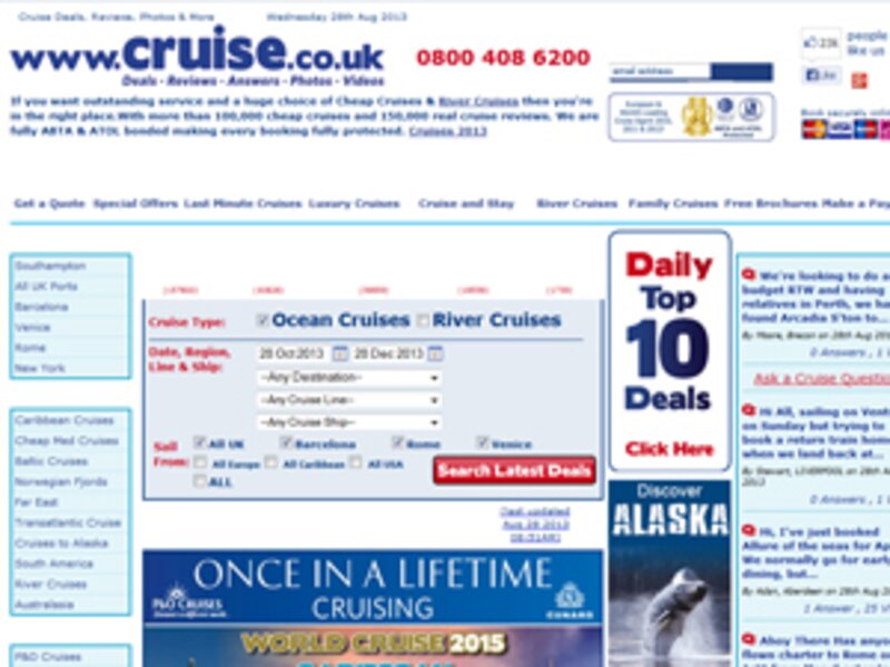 Cruise.co.uk secures new investment from private equity firm
