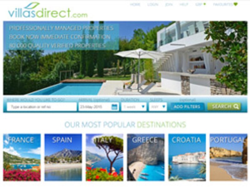 Villas Direct website adds real-time flight and car hire prices