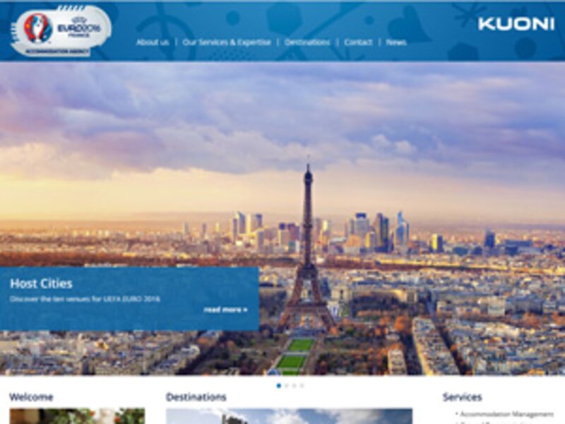 Kuoni unveils Euro 2016 B2B accommodation site