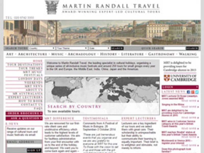 Martin Randall Travel inks TigerBay deal for sales and management system