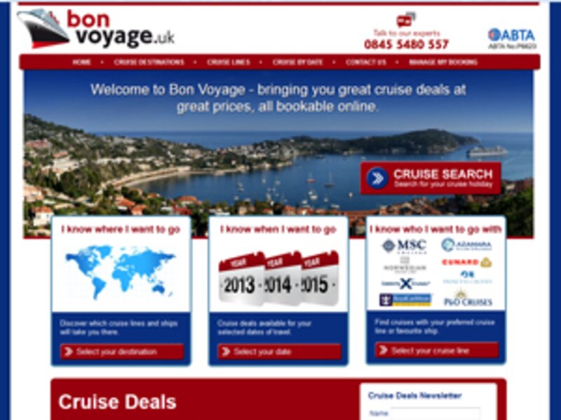 Cruise agent says Bonvoyage to .co in pioneering .uk move