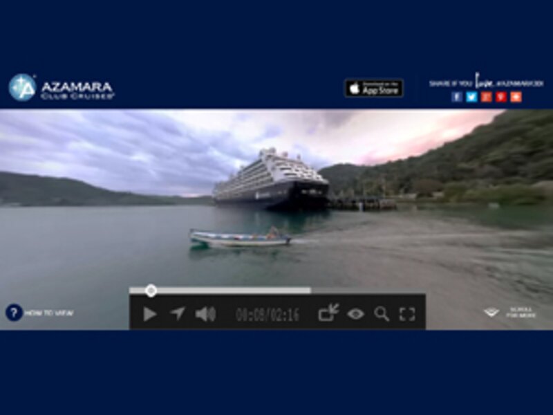 Virtual reality video app unveiled by Azamara Club Cruises