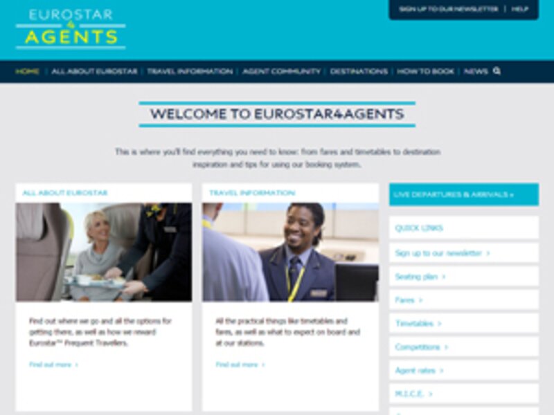 Eurostar’s refreshed agent website launches