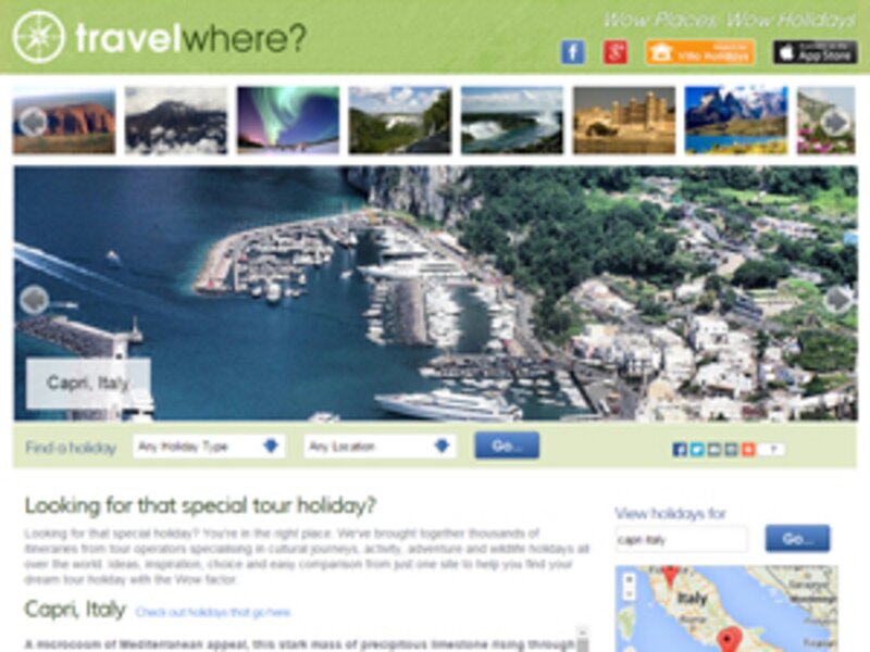 Travelwhere to launch new tours comparison site