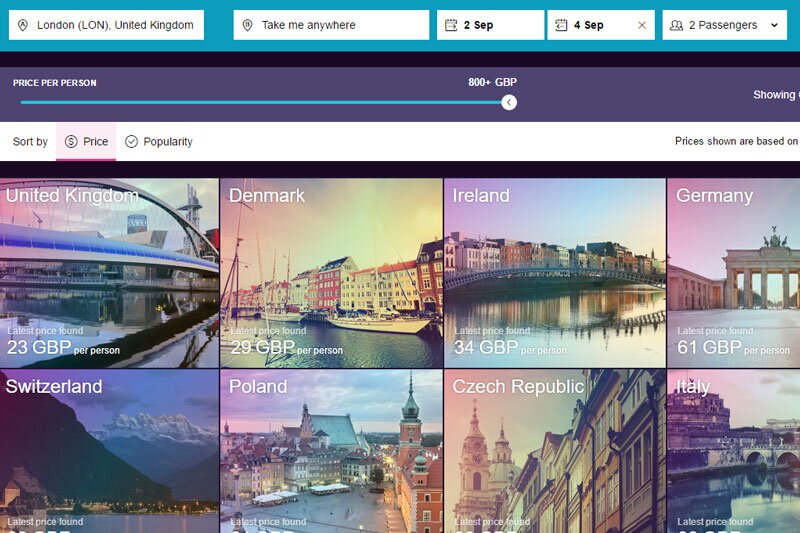 Anywhere Search tool unveiled by momondo