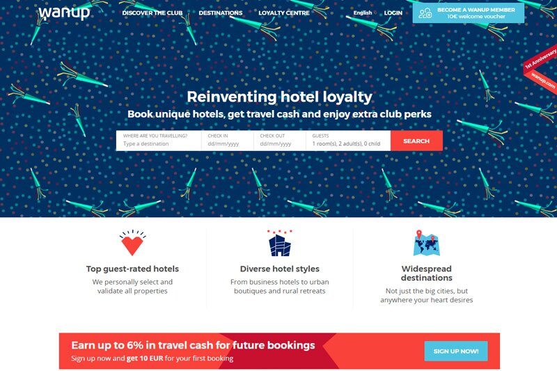 Wanup makes Travelport’s hotels available to members
