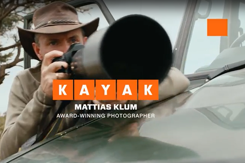Kayak’s latest TV ad features photographer Mattias Klum