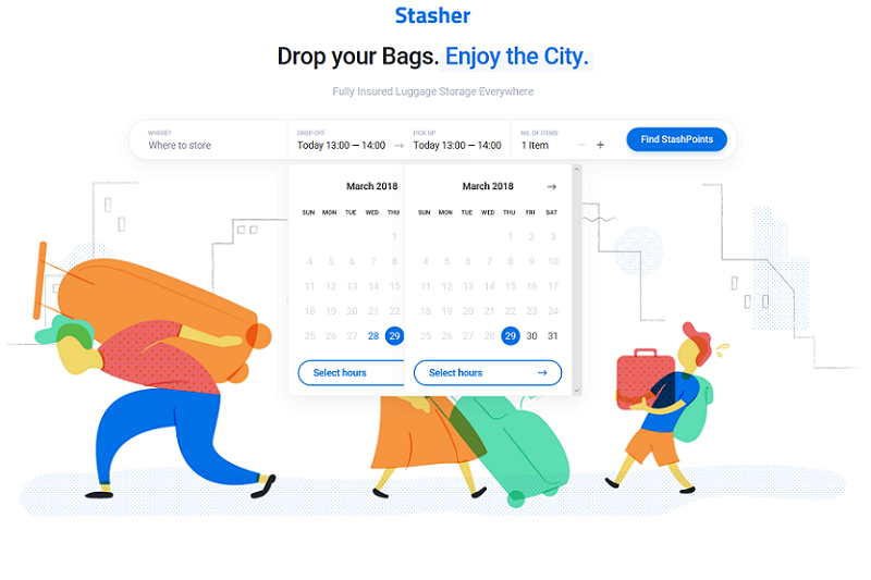 CityStasher rebrands as Stasher with new website