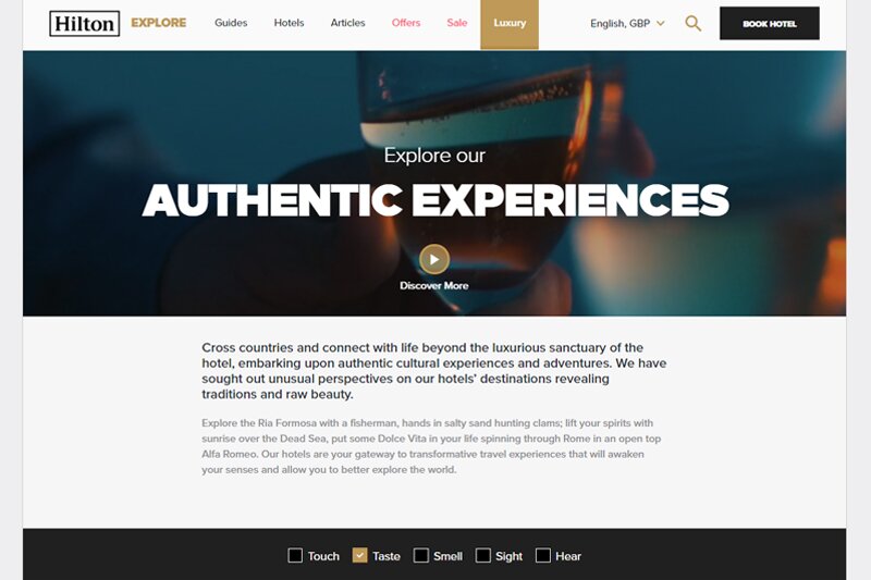 Hilton website to provide local experiences to luxury brand guests