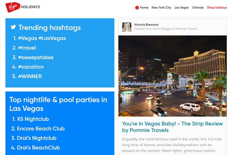 Virgin Holidays deploys social listening tech for ‘insta-worthy’ hotspots travel guide