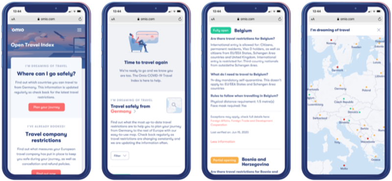 Coronavirus: Omio Open Travel Index launched to provide travellers vital COVID-19 advice