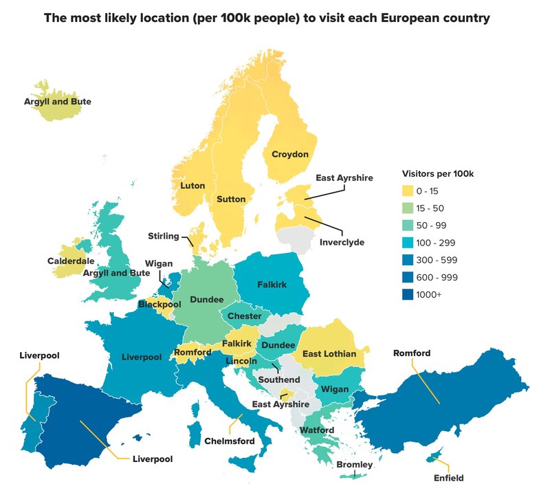 Love Holidays data reveals destination trends by town, gender, generation and star sign