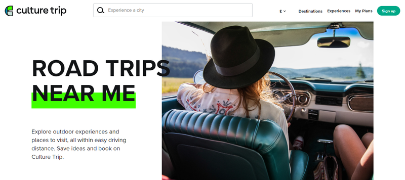 Culture Trip launches Road Trip Near Me tool for holidaymakers staying close to home