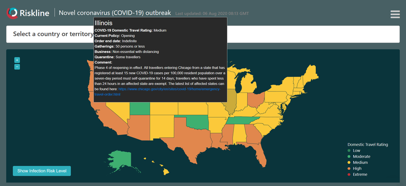 Riskline offers paid-for COVID-19 information central hub for travel managers