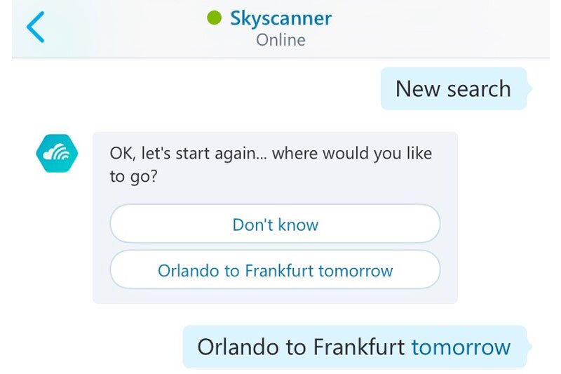 Skyscanner unveils search chat bot in Skype collaboration