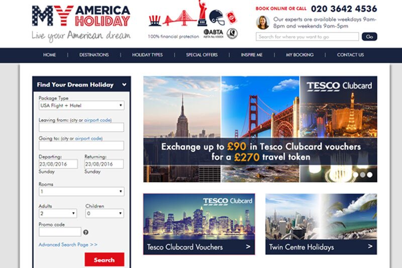 Deal lets Tesco Clubcard holders spend points with My America Holiday