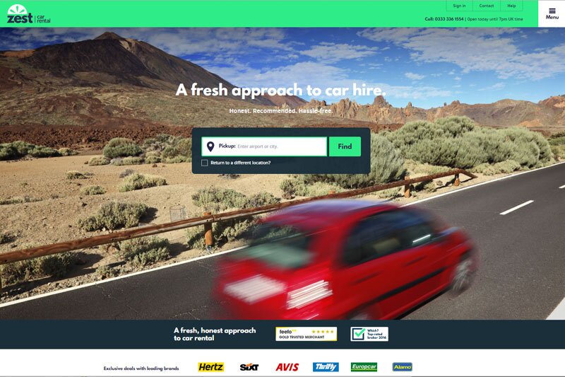 Economy Car Hire rebranded as Zest Car Rental with new website