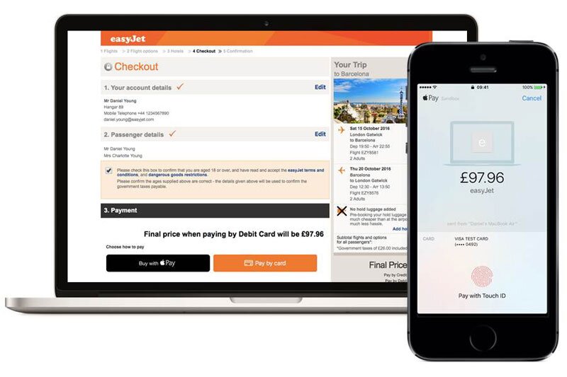 EasyJet deploys Apple Pay for web bookings