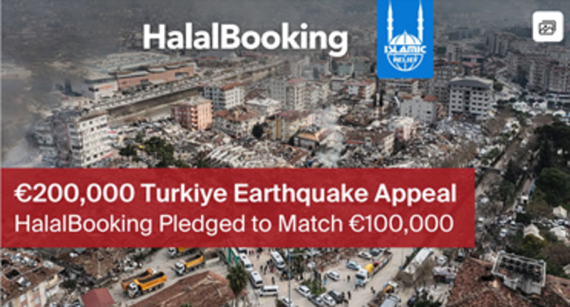 HalalBooking makes €100,000 pledge in Turkey Syria earthquake aid appeal