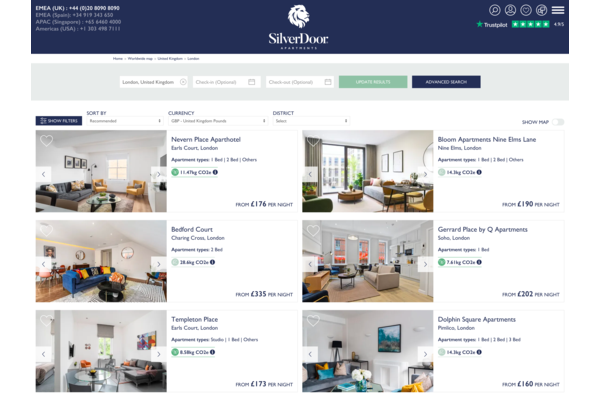 SilverDoor launches new Carbon Calculator for corporate housing sector