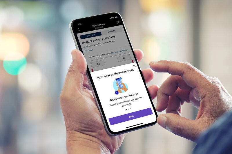 United's new app feature allows travellers to sit in preferred seat