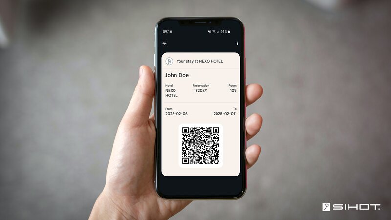 SIHOT delivers hotel reservations to guests' Apple and Google wallets