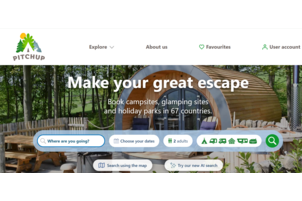 Outdoor accommodation platform Pitchup.com becomes top 50 largest global OTA for organic traffic